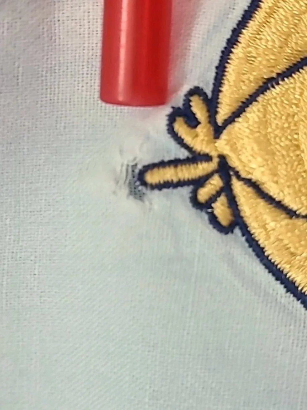 VTG Disney Store Large Embroidered Denim Shirt Mickey/ Minnie Mouse Rowing Boat - Picture 6 of 15